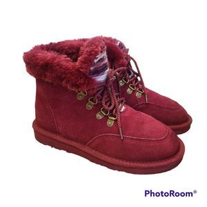 LAM Red Leather Boots size 6